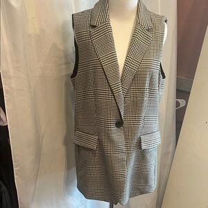 Rachel Zoe Houndstooth Vest
